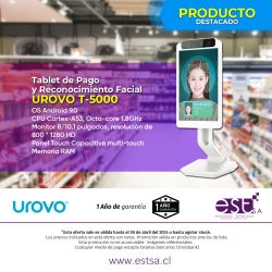 Tablet de Pago y Reconocimiento Facial UROVO T-5000UROVO T-5000