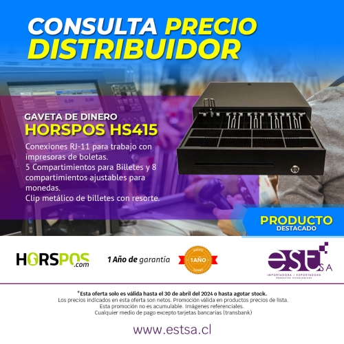 GAVETA DE DINERO HORSPOS HS415