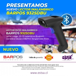 Lector Código de Barras Barpos 9325