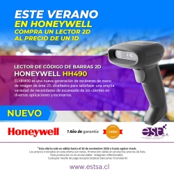Lector de códigos de barras 1D/2D Honeywell HH490