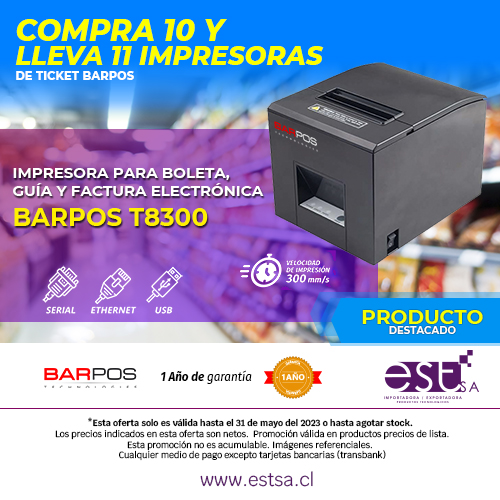 IMPRESORA POS BARPOS T8300